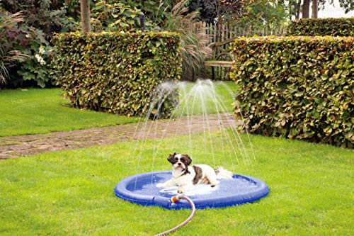 Karlie 522123 Splashy Hunde Sprinkler Matte Durchmesser: 100 cm, S, blau, 390 g von Karlie