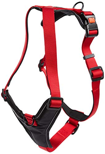 Karlie Art Sportiv Premium Y-Geschirr, Hundegeschirre, Nylon, Rot, 81-100x3 cm von Karlie