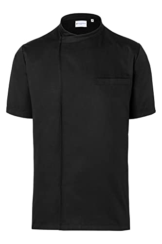Karlowsky BJM 3 PURE Kurzarm Überwurf-Kochhemd BASIC, 65% Polyester/35% Baumwolle, Schwarz, Größe L von Karlowsky