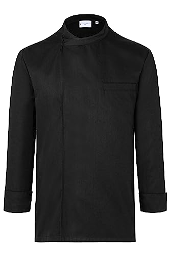 Karlowsky Langarm Überwurf-Kochhemd Basic schwarz Größe XL von Karlowsky