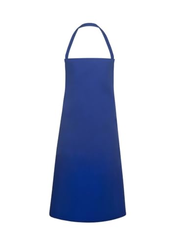 Karlowsky Latzschürze Basic 75 x 100 cm Unisex 65% Polyester, 35% Baumwolle blau von Karlowsky