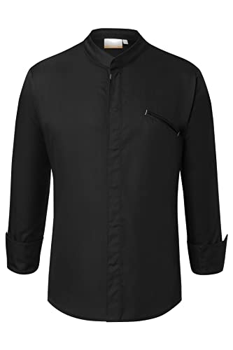 Karlowsky Herren Kochjacke Modern-Touch schwarz Größe 50 von Karlowsky