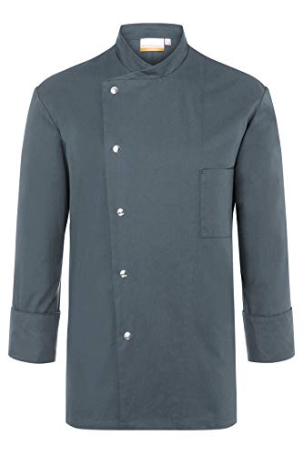 Karlowsky Herren Kochjacke Lars 65% Polyester, 35% Baumwolle anthrazit Größe 52 von Karlowsky