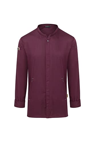 Karlowsky Kochjacke Green-Generation, aus nachhaltigem Material, 72% GRS Certified Recycled Polyester / 28% Conventional Cotton aubergine Größe 50 von Karlowsky