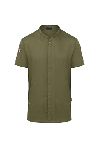 Karlowsky Kurzarm Kochjacke Green-Generation, aus nachhaltigem Material, 72% GRS Certified Recycled Polyester / 28% Conventional Cotton moosgrün Größe 58 Karlowsky Kurzarm Kochjacke Green-Generation, aus nachhaltigem Material, 72% GRS Certified Recycled Polyester / 28% Conventional Cotton moosgrün Größe 58 von Karlowsky