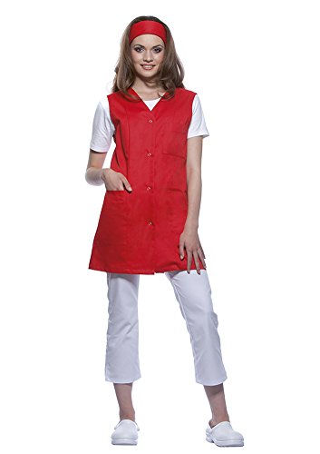 Karlowsky Kasack Sara - 65% Polyester/35% Baumwolle - rot - Größe 40 von Karlowsky