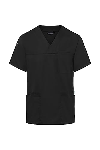 Karlowsky Kurzarm Herren-Schlupfkasack Essential - aus nachhaltigem Material - 65% GRS Certified Recycled Polyester/35% Conventional Cotton - schwarz - Größe M von Karlowsky