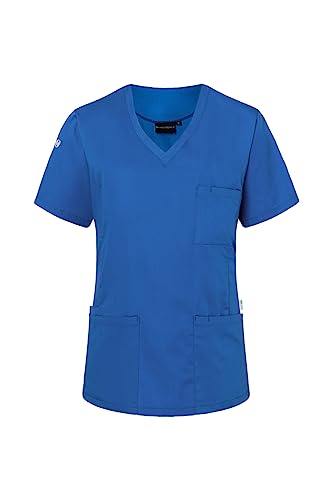 Karlowsky Kurzarm Damen-Schlupfkasack Essential - aus nachhaltigem Material - 65% GRS Certified Recycled Polyester/35% Conventional Cotton - königsblau - Größe L von Karlowsky