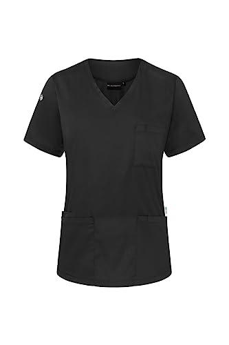 Karlowsky Kurzarm Damen-Schlupfkasack Essential - aus nachhaltigem Material - 65% GRS Certified Recycled Polyester/35% Conventional Cotton - schwarz - Größe 2XL von Karlowsky