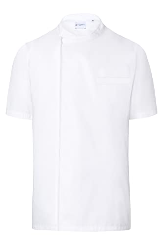 Karlowsky Kurzarm Überwurf-Kochhemd Basic weiß Größe 4XL von Karlowsky
