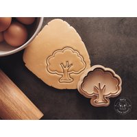 Baum, Wald, Tree Cookie Cutter & Stamp I Ausstechform Fondant von KarlsCookieCutters