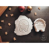 Futterkrippe in Bethlehem Cookie Cutter & Stamp I Fondant Stempel Keksausstecher von KarlsCookieCutters