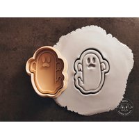 Schloss Gespenst, Ghost Cookie Cutter & Stamp I Keksausstecher Form Fondant Stempel von KarlsCookieCutters