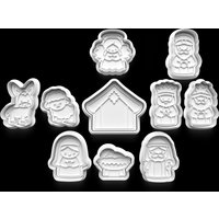 Weihnachts Cookie Cutter Mega Set Bestehend Aus 10 Austecher Mit Stempel von KarlsCookieCutters