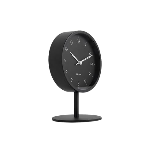 [DL] Table Clock Stark Iron matt Black - von Karlsson