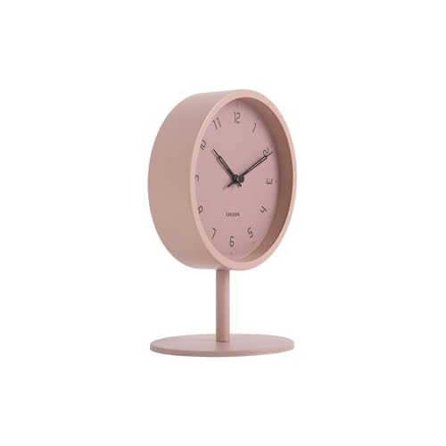 [DL] Table Clock Stark Iron matt Faded pink - von Karlsson