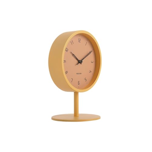 [DL] Table Clock Stark Iron matt Honey Yellow - von Karlsson