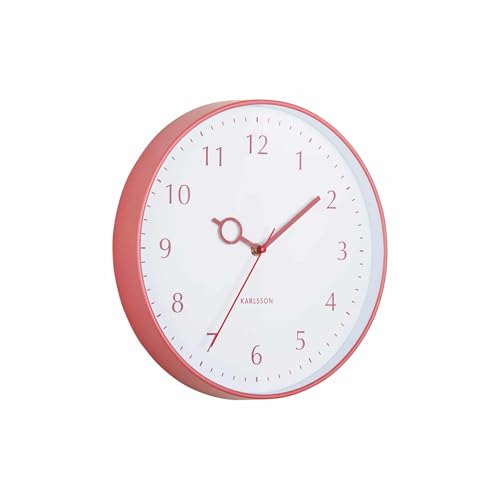 [DL] Wall Clock Loupe PP Blush red - von Karlsson