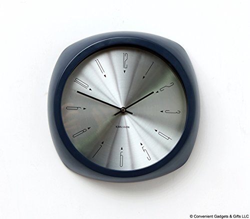 Karlsson Aesthetic Uhr, Wanduhr, Aluminium, Blue, One Size von Karlsson