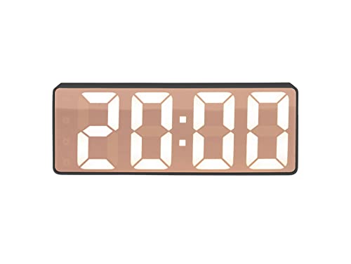 Karlsson [DL] Alarm Clock Copper Mirror LED Flat Black von Karlsson