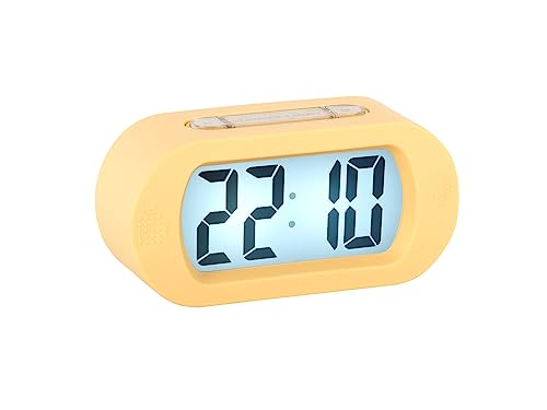 Karlsson [DL] Alarm Clock Gummy Rubberized Soft Yellow von Karlsson