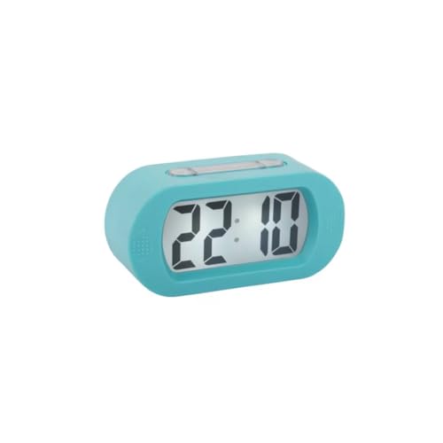 Karlsson Alarm Clock Gummy Rubberized Turquoise Blue von Karlsson