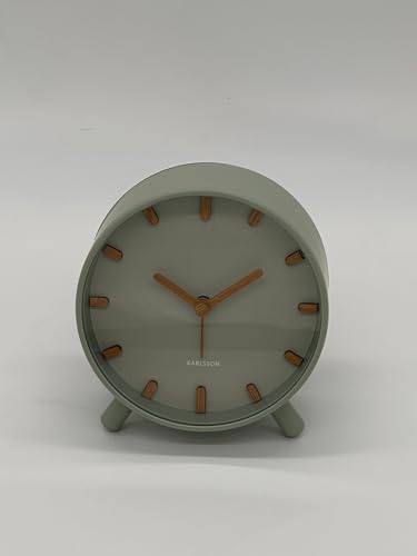Karlsson [DL] Alarm Clock Grace Metal grayed Jade - von Karlsson