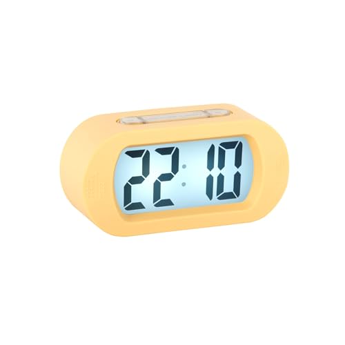 Karlsson [DL] Alarm Clock Gummy Rubberized Soft Yellow - von Karlsson