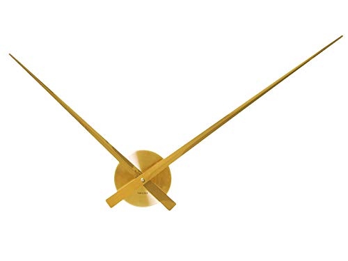 KARLSSON KA5516GD Wanduhr Little Big Time Alu Goldfarben, Aluminium, Gold, 90x90x3 cm von Karlsson