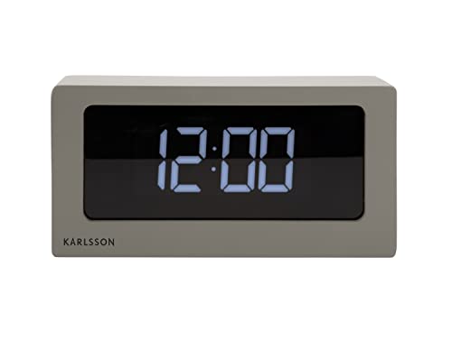 Karlsson [DL] Table Clock Boxed LED warm Grey von Karlsson