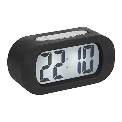 Karlsson - Uhr, Wecker Gummy - Silikon - schwarz - H7 x B14 x T5 cm von Karlsson