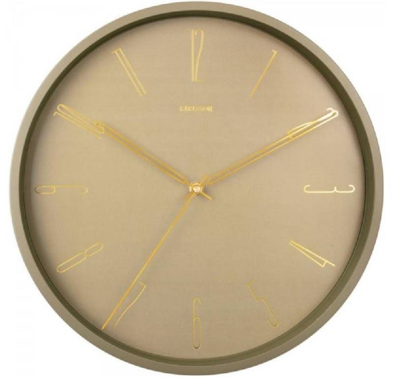 Karlsson Uhr Wanduhr Belle Numbers Metal Moss Green Karlsson Uhr Wanduhr Belle Numbers Metal Moss Green von Karlsson