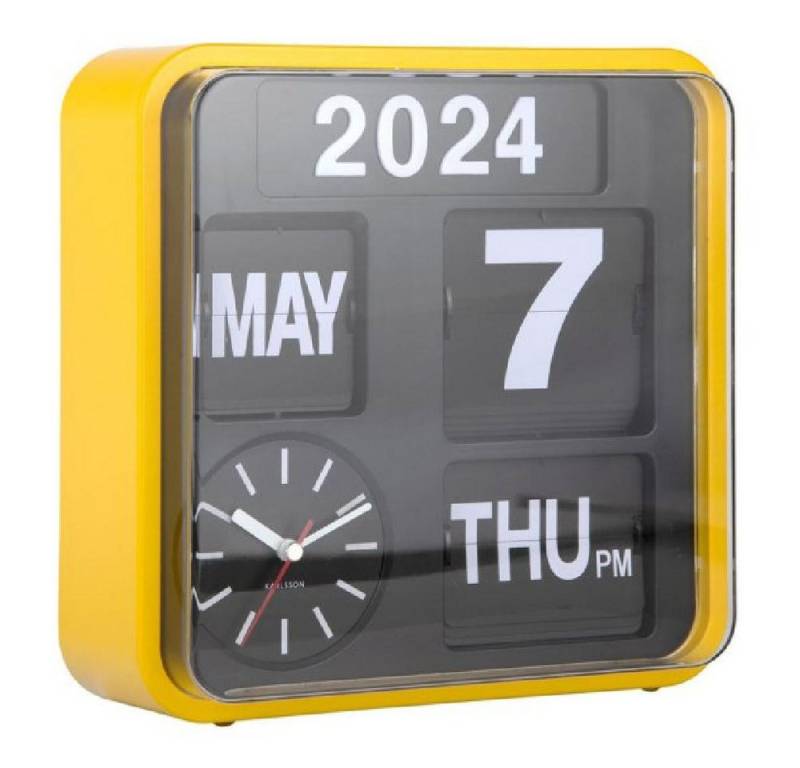 Karlsson Uhr Wanduhr Flip Mini Yellow Karlsson Uhr Wanduhr Flip Mini Yellow von Karlsson