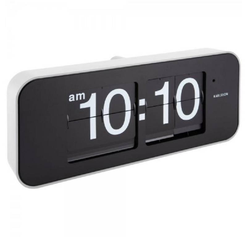Karlsson Uhr Wanduhr Wall Clock Wide Flip Weiß (16,5cm) von Karlsson