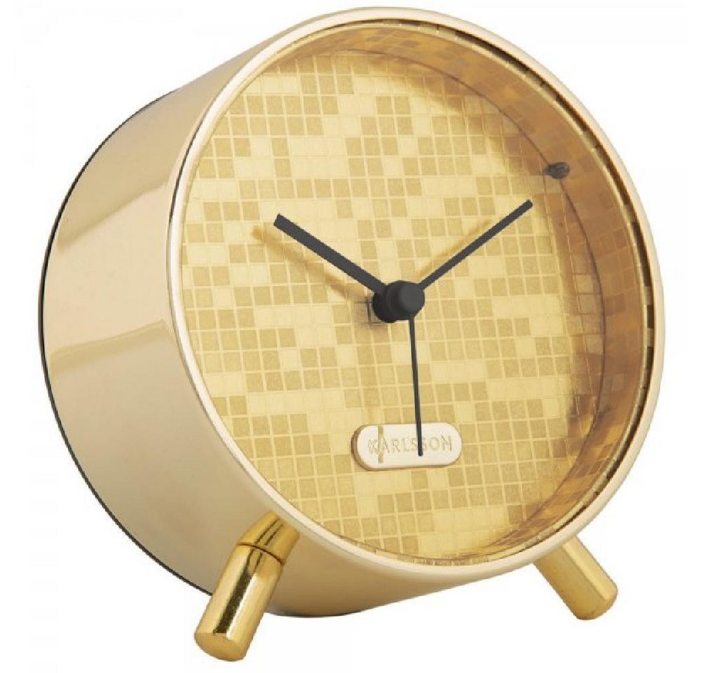 Karlsson Uhr Wecker Bling Bling Gold (12cm) von Karlsson