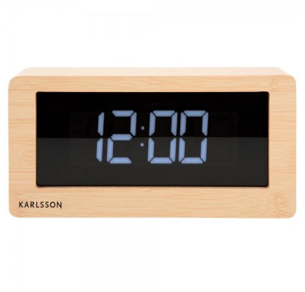 Karlsson Uhr Wecker Boxed LED Light Wood Veneer von Karlsson