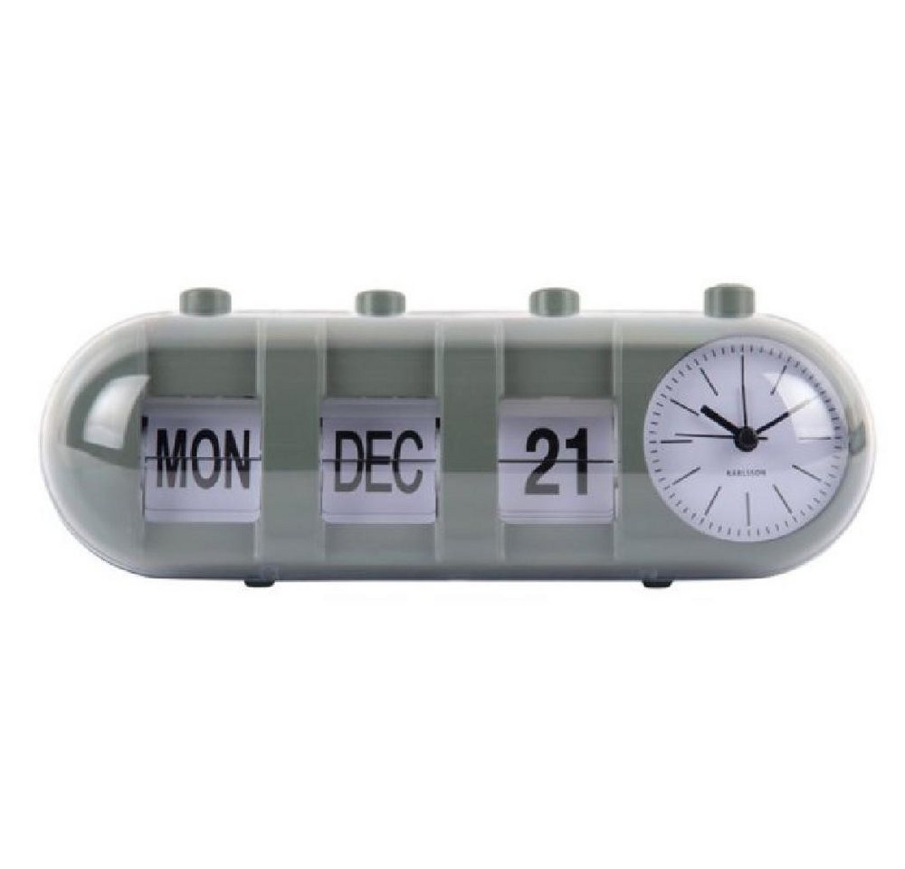 Karlsson Uhr Wecker Retro Tube Calendar Flip Jungle Green Karlsson Uhr Wecker Retro Tube Calendar Flip Jungle Green von Karlsson