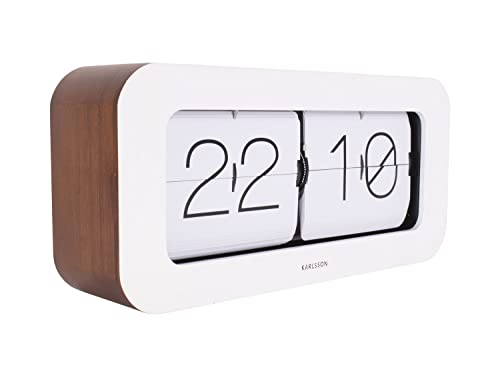 Karlsson [DL] Wall/Table Clock Matiz Bamboo White 37 x 16 x 9cm,Excl. 2D Batt, Design Boxtel & Buijs von Karlsson