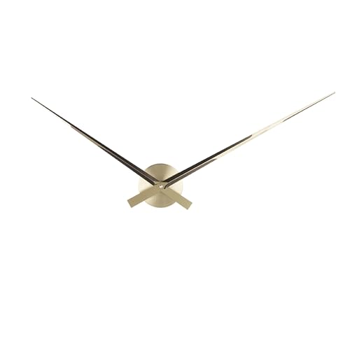 Karlsson Wanduhr Little Big Time - Gold - Ø77,5cm - Rund - Aluminium - Wanduhr Modern Wohnzimmer - Wanduhren von Karlsson