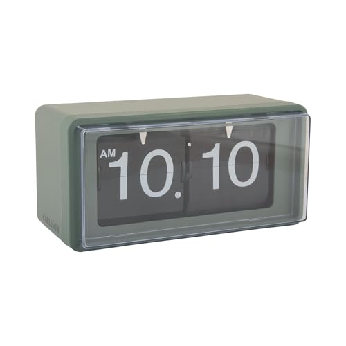 Karlsson Wanduhr Retro Boxed Flip - Dschungelgrün - 20x10x10cm - Rechteck - Thermoplast - Wanduhr Modern Wohnzimmer - Wanduhren Karlsson Wanduhr Retro Boxed Flip - Dschungelgrün - 20x10x10cm - Rechteck - Thermoplast - Wanduhr Modern Wohnzimmer - Wanduhren von Karlsson