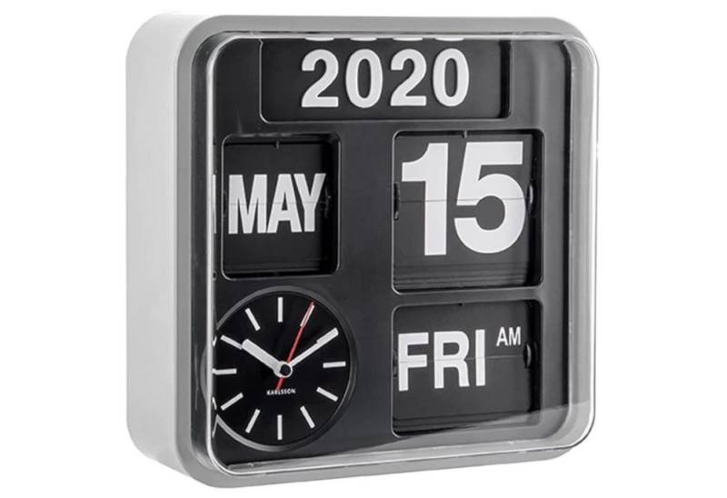 Karlsson Wanduhr Wanduhr Tischuhr modern Mini Flip - Karlsson Modell: KA5364SI Karlsson Wanduhr Wanduhr Tischuhr modern Mini Flip - Karlsson Modell: KA5364SI von Karlsson