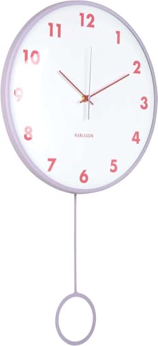 Wall Clock Cheeky Dome Pendulum Soft Purple von Karlsson