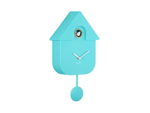 Wall Clock Modern Cuckoo ABS Turquoise Blue von Karlsson