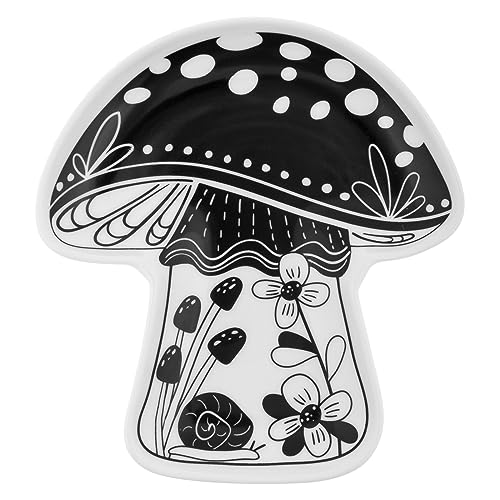 Karma Boho B&W Form Trinklerntablett Pilz von Karma