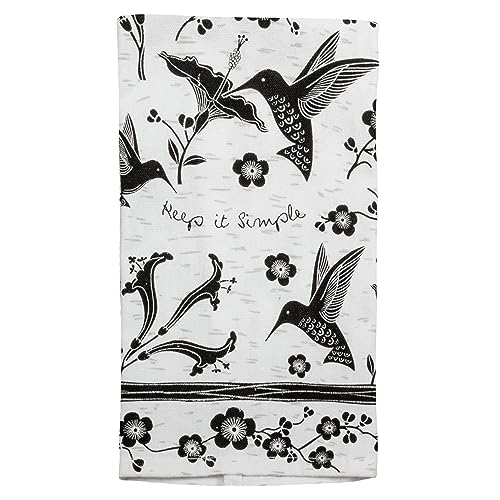 Karma KA1019 Schwarz und Weiß Boho-Geschirrtücher, Baumwolle, Kolibri Karma KA1019 Schwarz und Weiß Boho-Geschirrtücher, Baumwolle, Kolibri von Karma