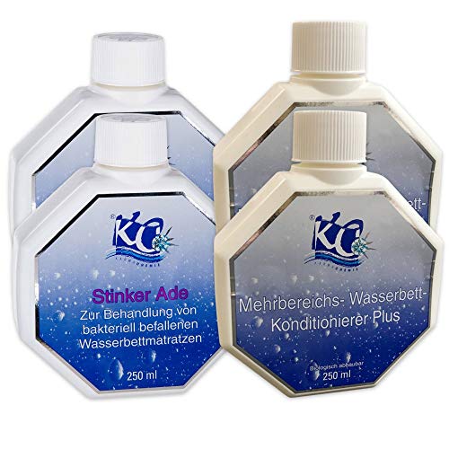 2X Stinker Ade Wasserbett Entkeimer und 2X Mehrbereichs Wasserbett Konditioner im Set von Karmachemie