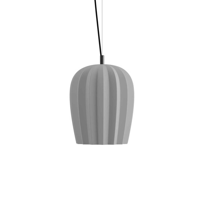 Karman Hängeleuchte Sahara, grau, Ø 29 cm, Keramik, E27 von Karman