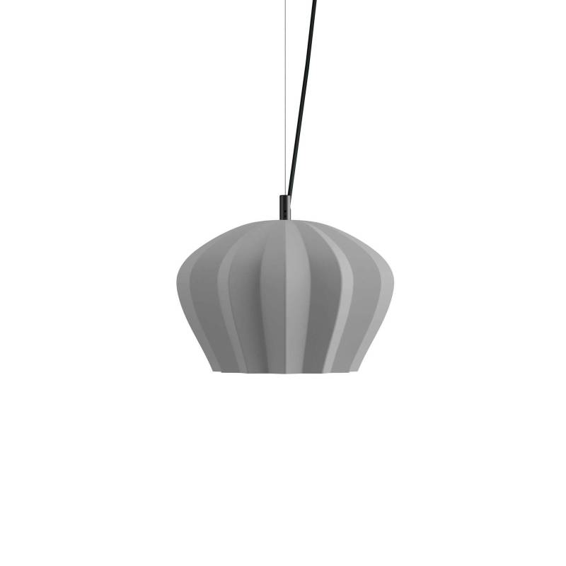 Karman Hängeleuchte Sahara, grau, Ø 35 cm, Keramik, E27 von Karman