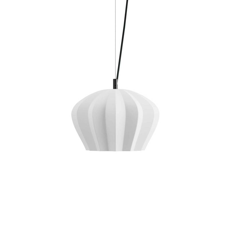 Karman Hängeleuchte Sahara, weiß, Ø 35 cm, Keramik, E27 von Karman