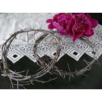 Dornenkrone, Kranz Aus Schwarzdornzweigen, Jesus Krone, Zauberkranz, Heimgehütet, Schwarzdorn Dornenkrone, Kranz Aus Schwarzdornzweigen, Jesus Krone, Zauberkranz, Heimgehütet, Schwarzdorn von KarpatyDecorTree